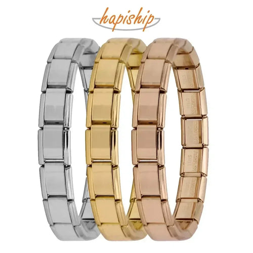 Hapiship Stainless Steel Charm Bracelet